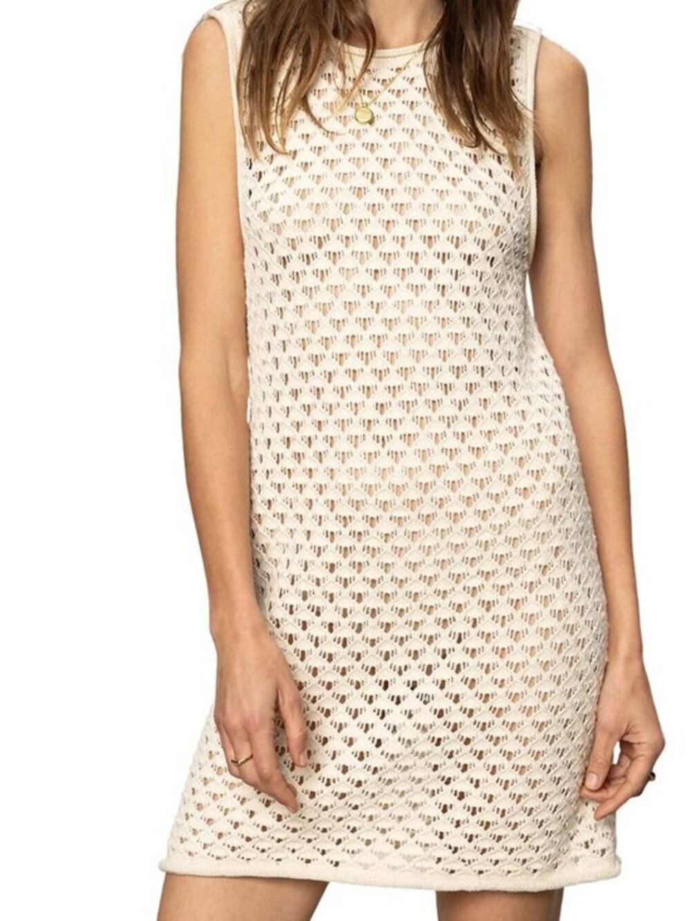 NWT Sanctuary Summer Shell Dress- Crochet- Lined- S (fits to M) MSRP $99